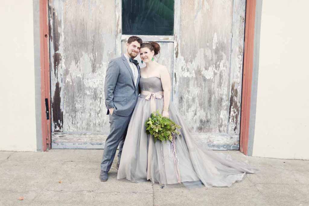 Bella Fiori Floral Design, based in Seattle, Washington. Wedding Flowers Wine Country Mendocino California - all green bridal bouquets, green foliage, green flowers, green textures